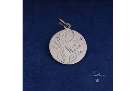 Médaille lettre "S" - 20mm