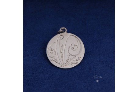Médaille lettre "V" - 20mm